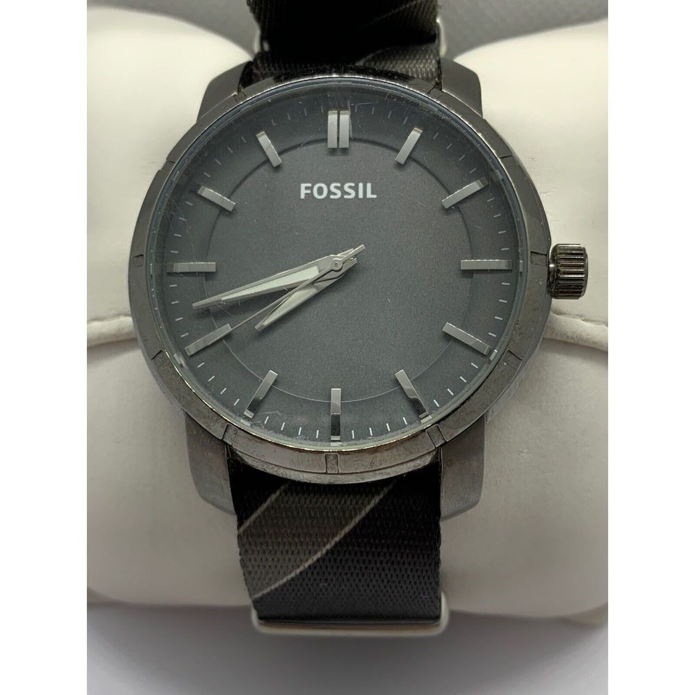 Fossil BQ1287 Men's Two Tone Strap Analog Gray Dial Quartz Genuine Watch ZZ182